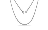 Retiazka biele zlato -Fox(líščí chvost) šírka 1 mm