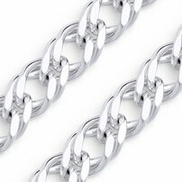 Náramok strieborný - Rombo šírka 6 mm