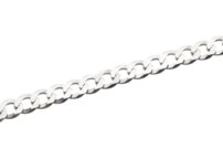Retiazka strieborná - Pancier, šírka 5,5 mm